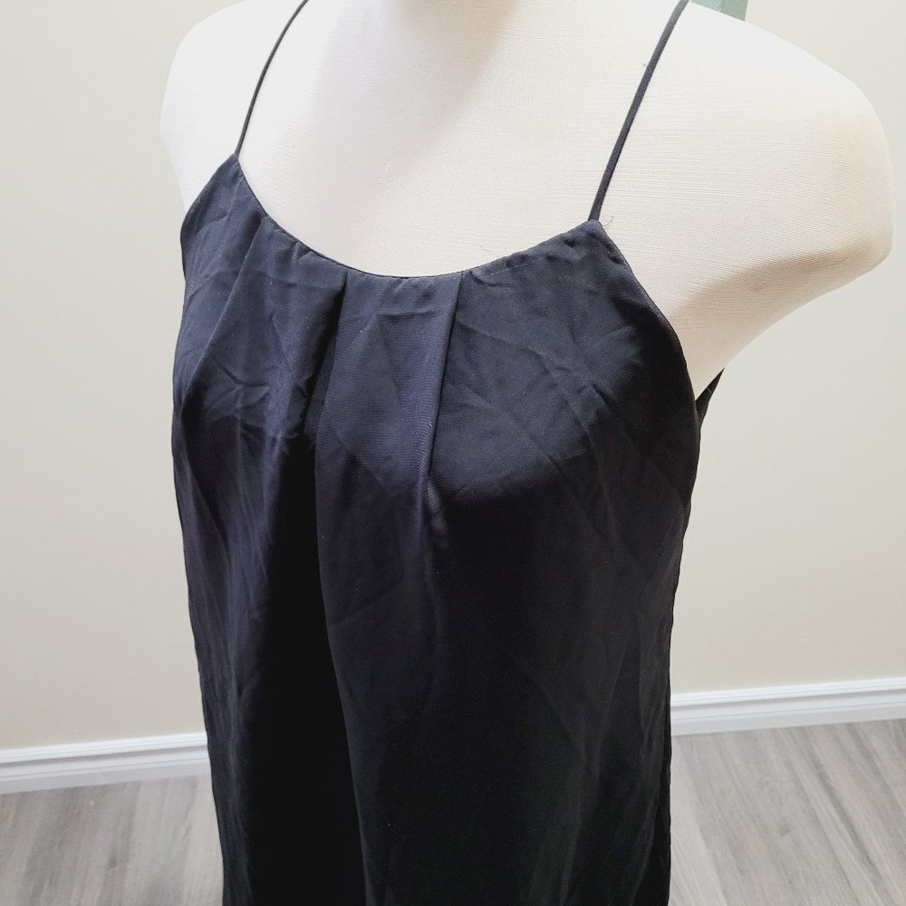 long black dress with spaghetti straps